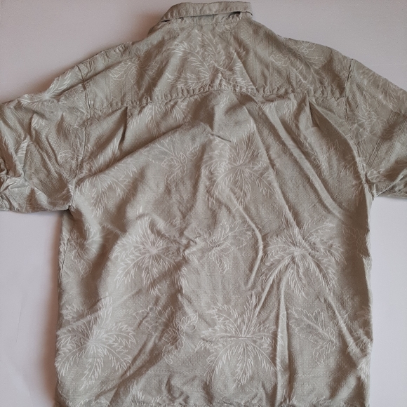Jamaica Jaxx 100% Silk Short Sleeve Shirt Hawaiian Pattern Size L Wedding Formal - Picture 6 of 6